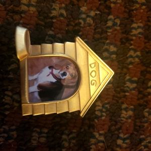 Vintage signed JJ Jonette Doghouse Picture Brooch